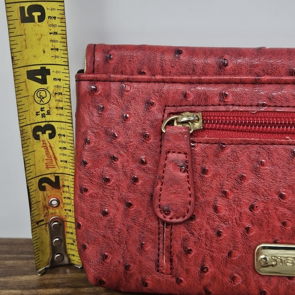 Steve Madden red Ostrich print wallet - Picture 10 of 10